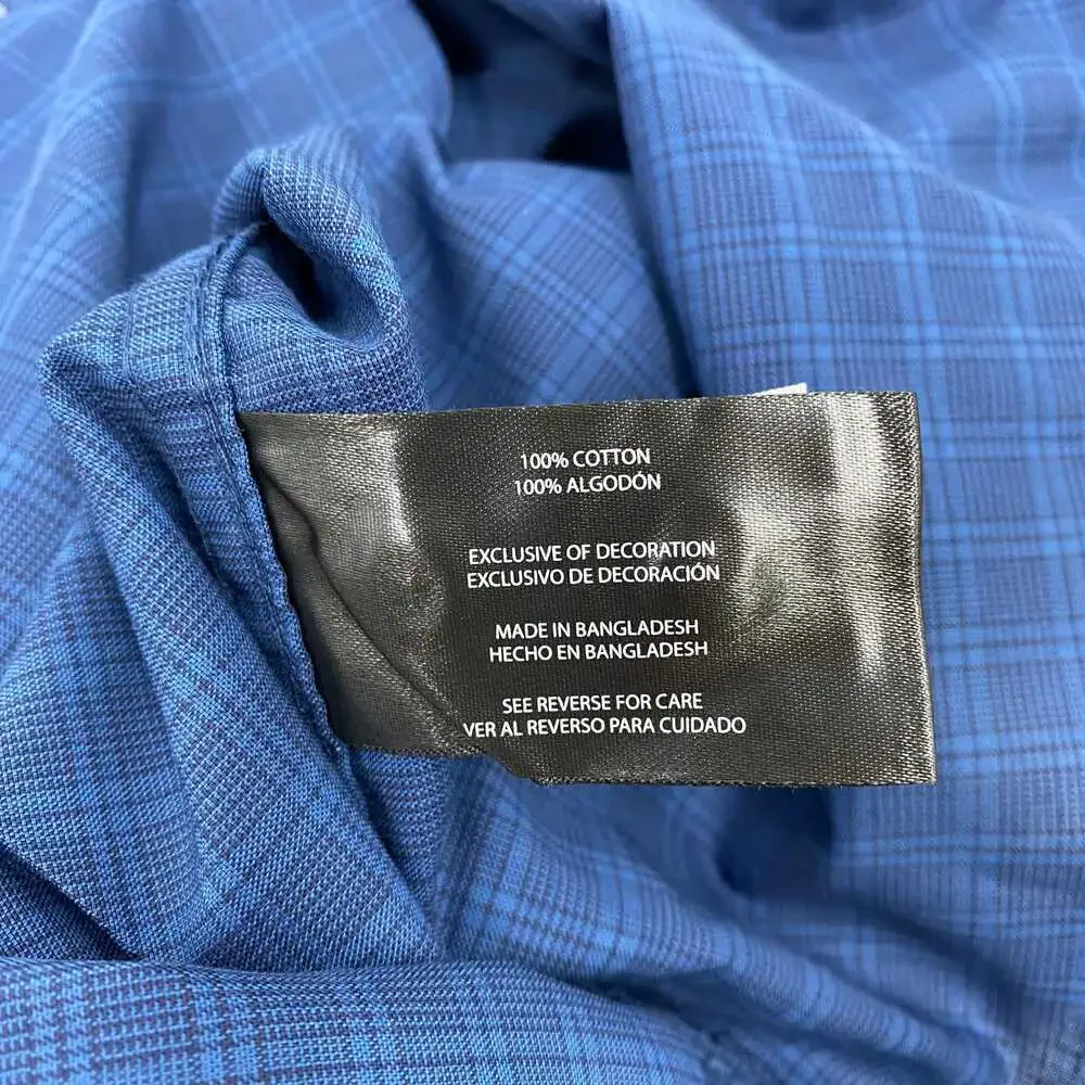 Banana Republic Blue Plaid Dress Shirt | Men’s Regular Size L